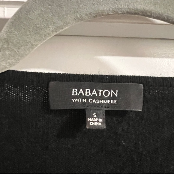 A black wool and cashmere cardigan from Babaton. Fits XS/ S - Picture 3 of 4